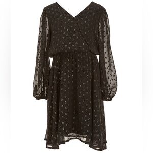 🖤Chelsea & Violet Dot Wrap Dress ~ Medium 10/12